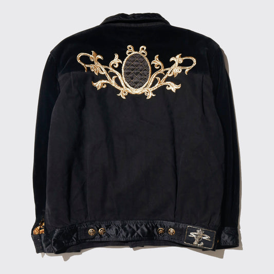 vintage baroque trucker jacket