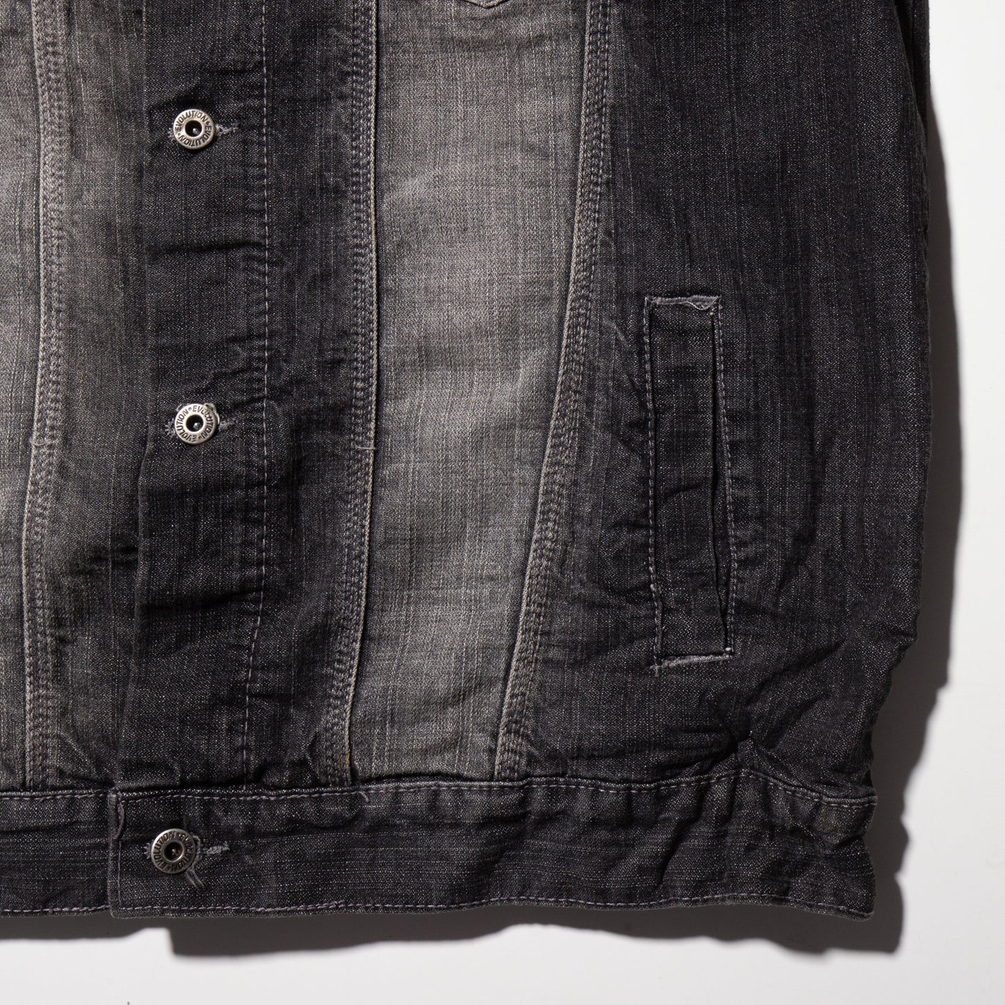 vintage evolution jeans fade baggy jacket