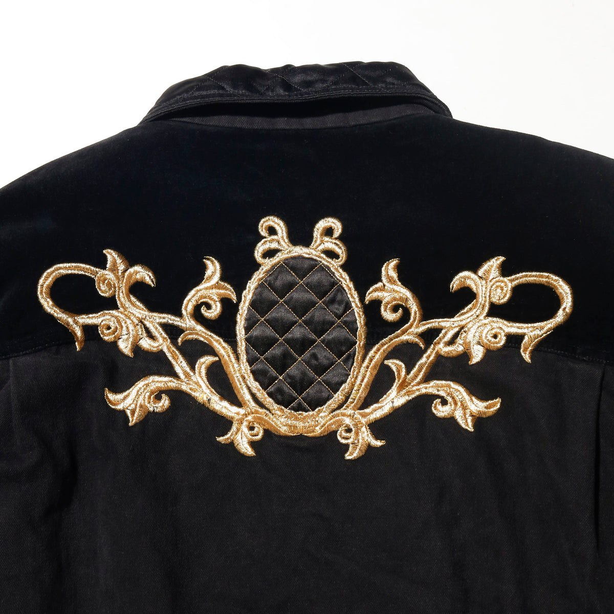 vintage baroque trucker jacket