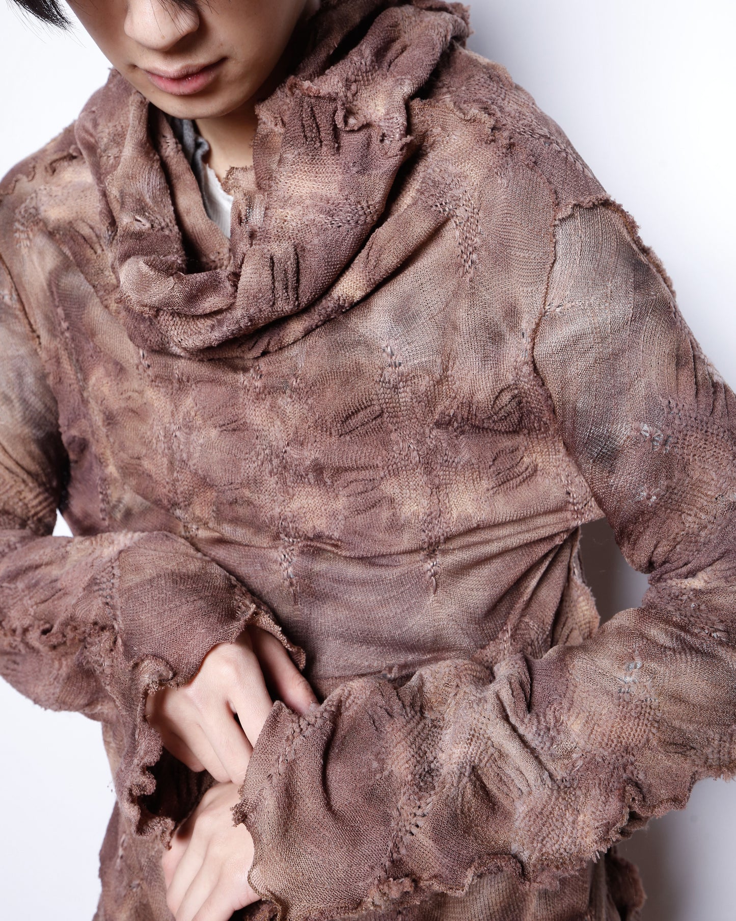 vintage acid cowl neck pullover