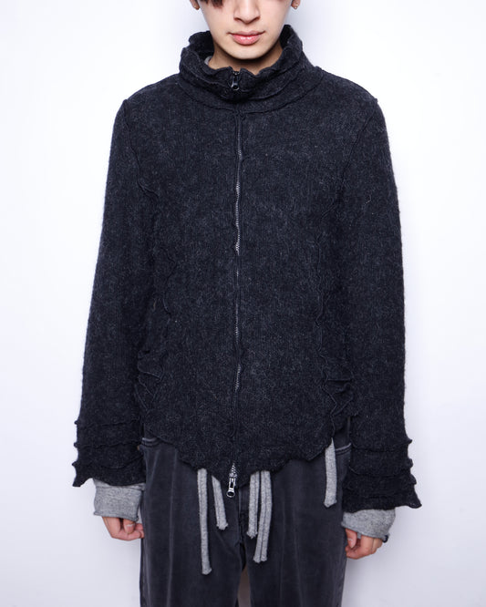 vintage shrink zipped sweater