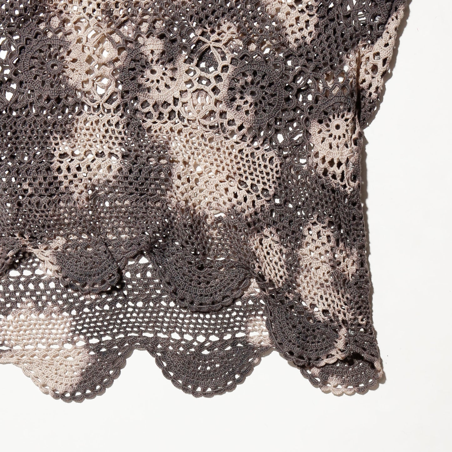 *one-off acid dye vintage lace up pullover