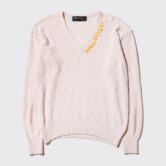 *one-off euro hand stitched sweter, "teen smoker"