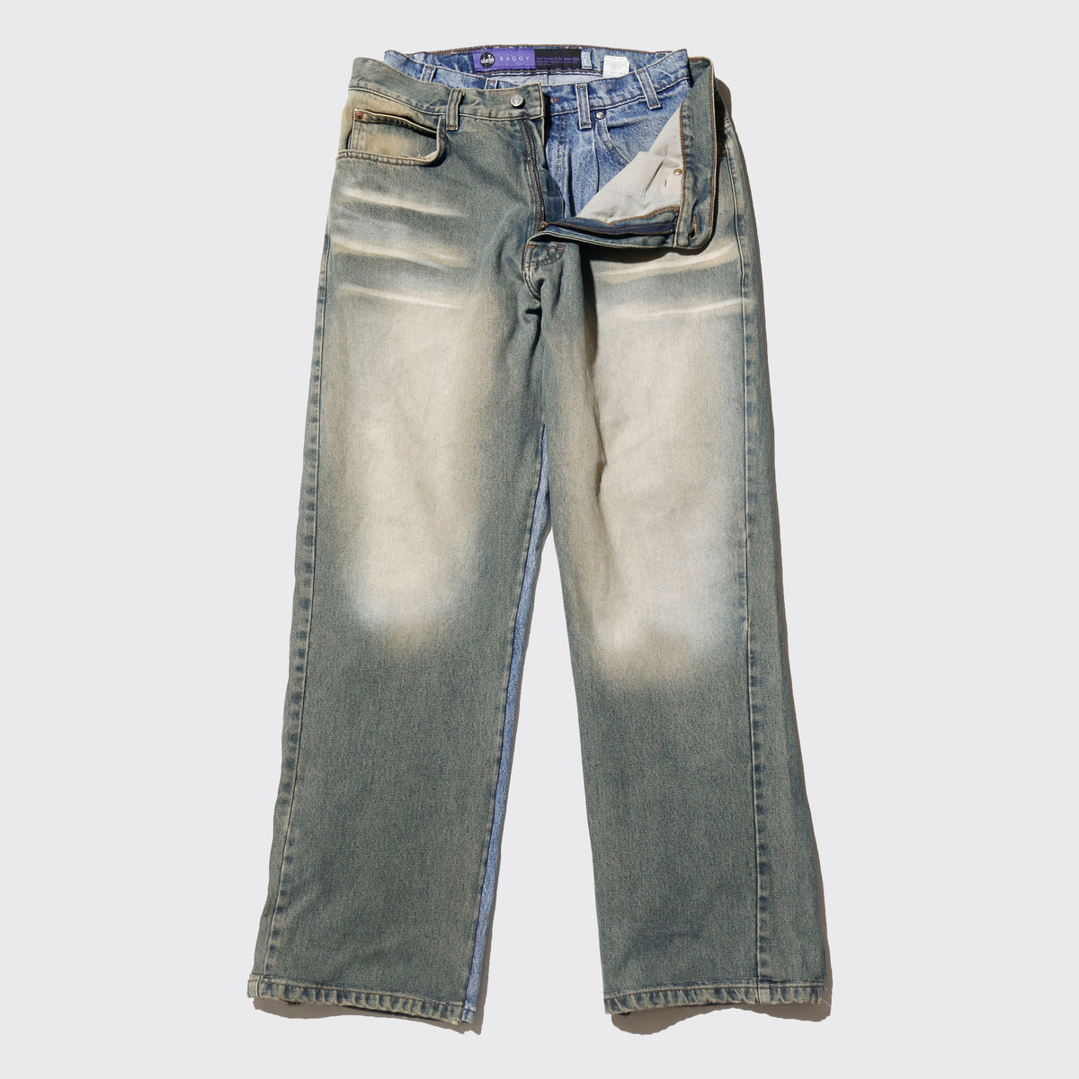 *one-off dropped double face jeans