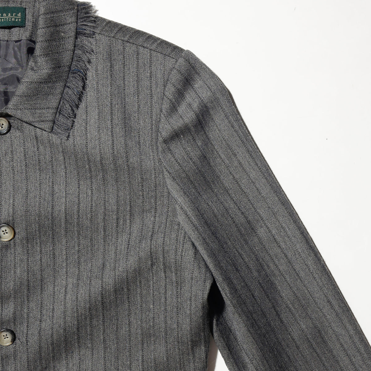 vintage fringe collar stripe 4b jacket