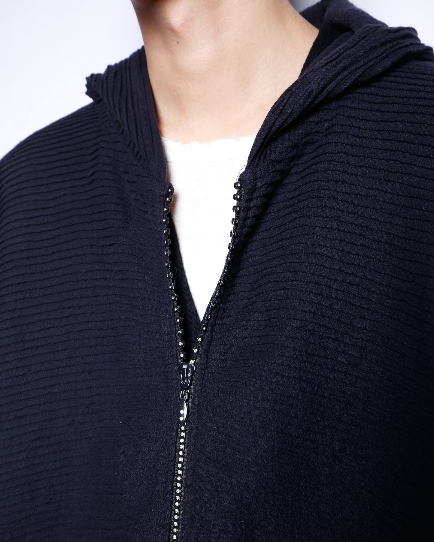 vintage linestone zip hoodie