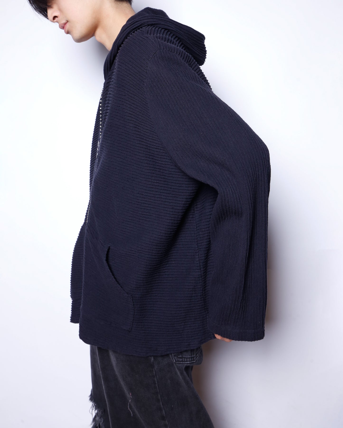 vintage linestone zip hoodie