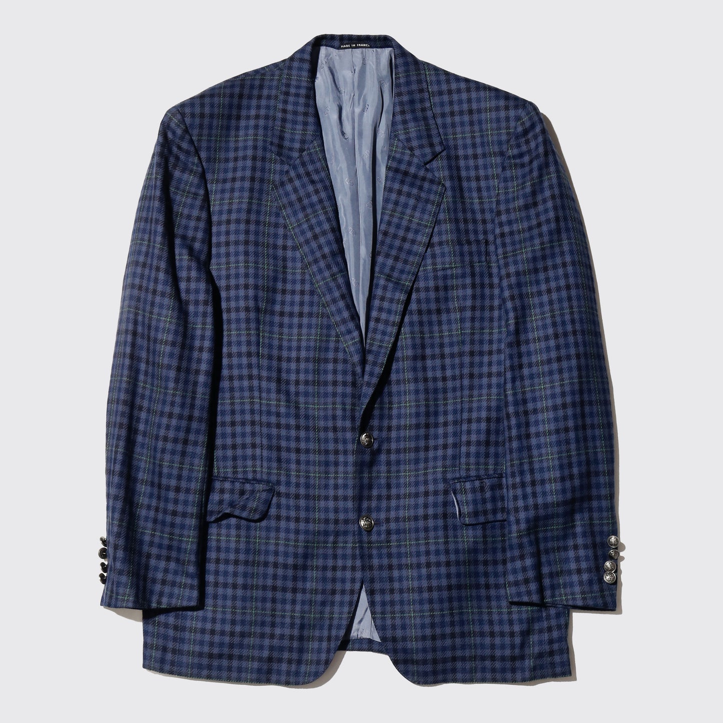 vintage 80's Dior check tailored jacket