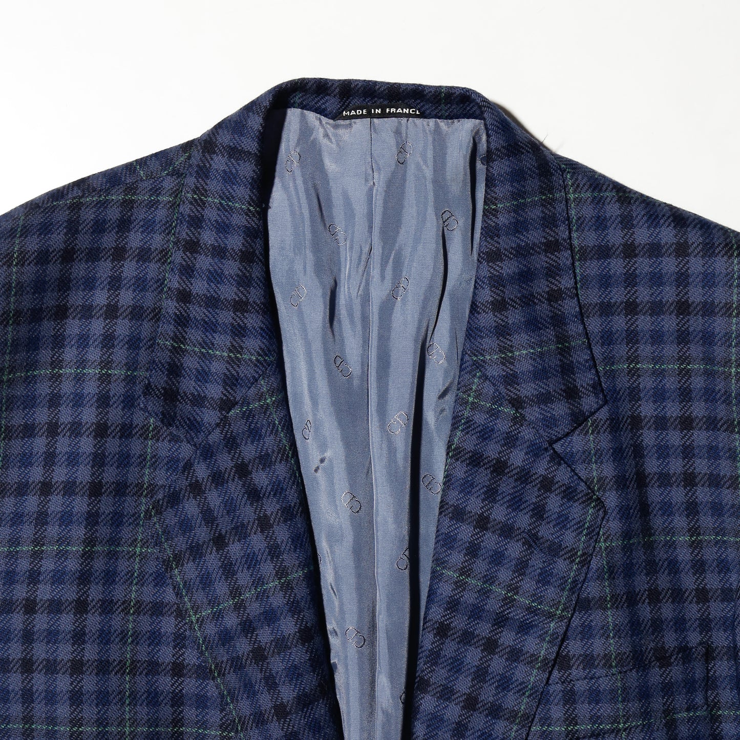 vintage 80's Dior check tailored jacket