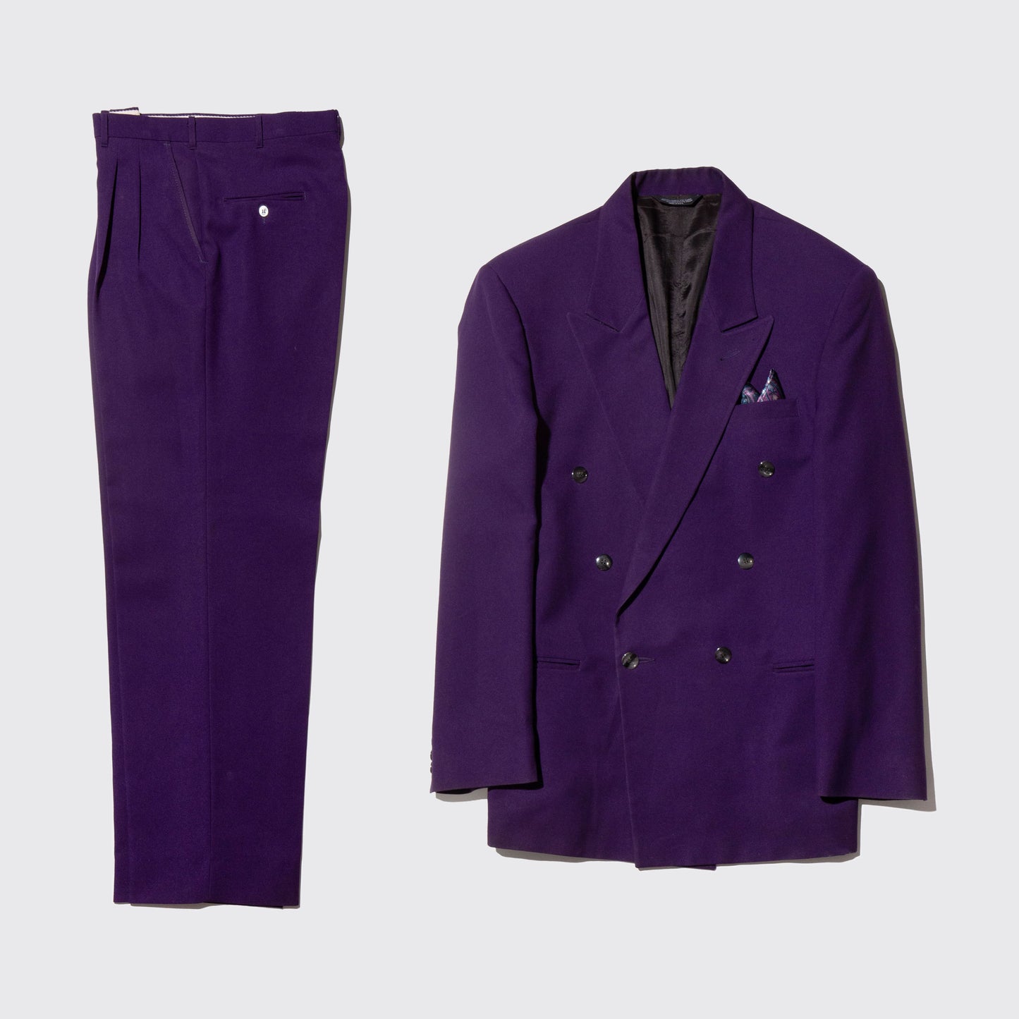 vintage gabardine double breasted set up