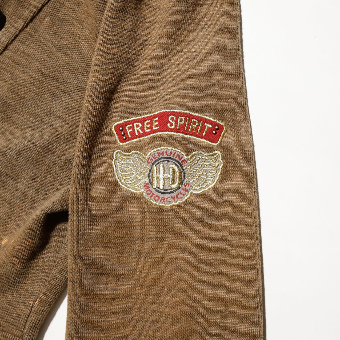 vintage harley-davidson cotton double breasted jacket, *cut off