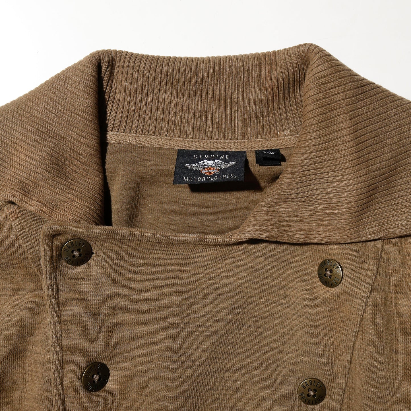 vintage harley-davidson cotton double breasted jacket, *cut off