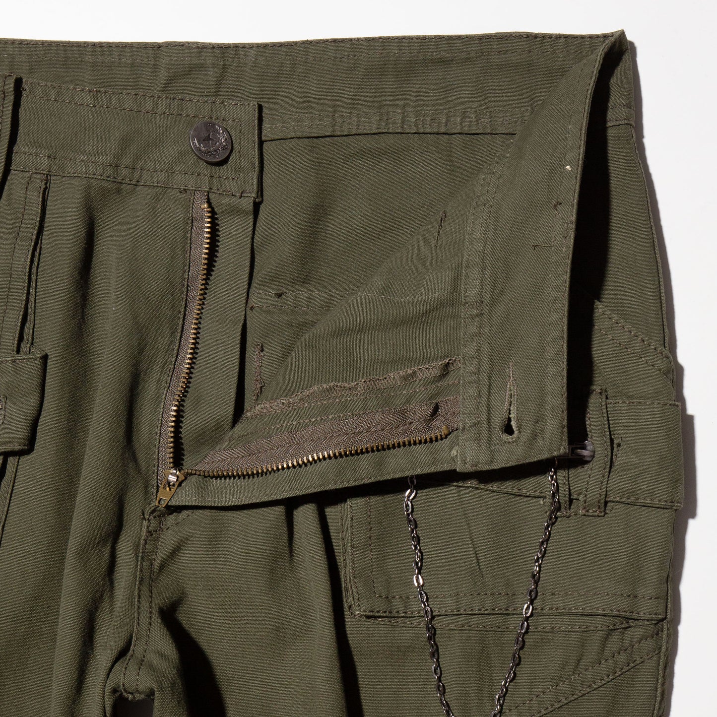 vintage ring parachute trousers