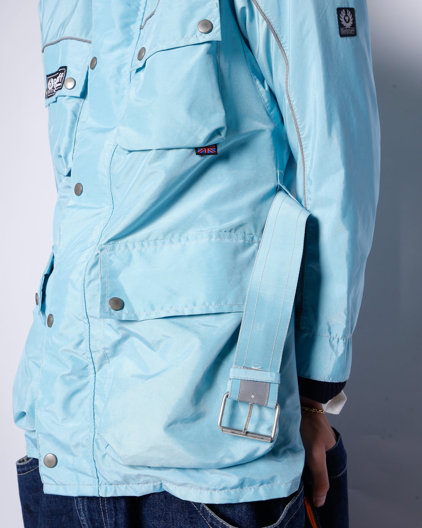 vintage belstuff tourmaster turquoise riding jacket