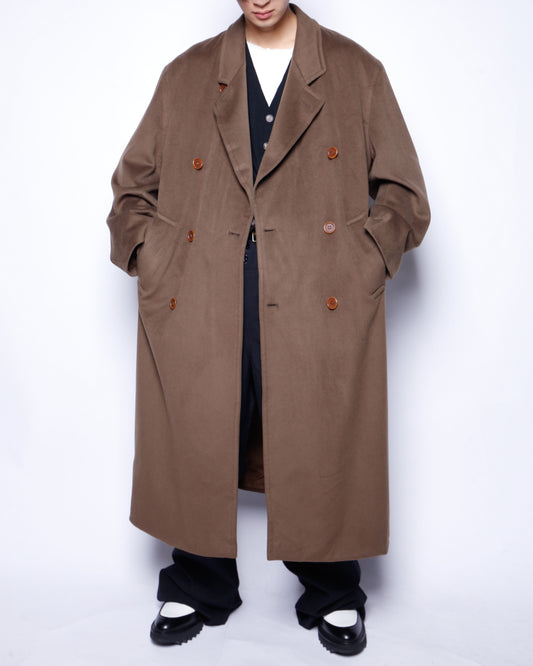 vintage hugo boss double breasted wool chesterfield coat