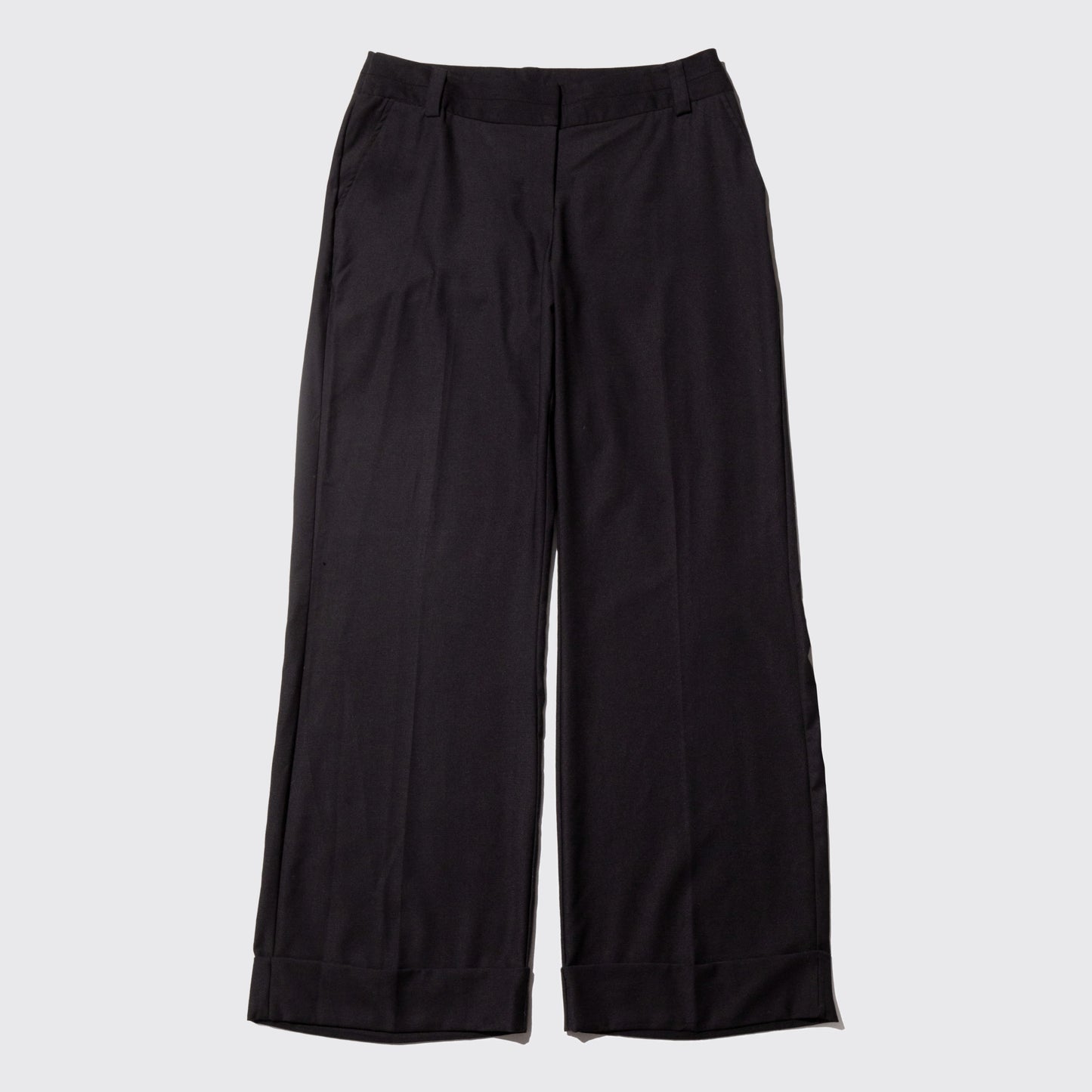vintage low rise drape wide slacks