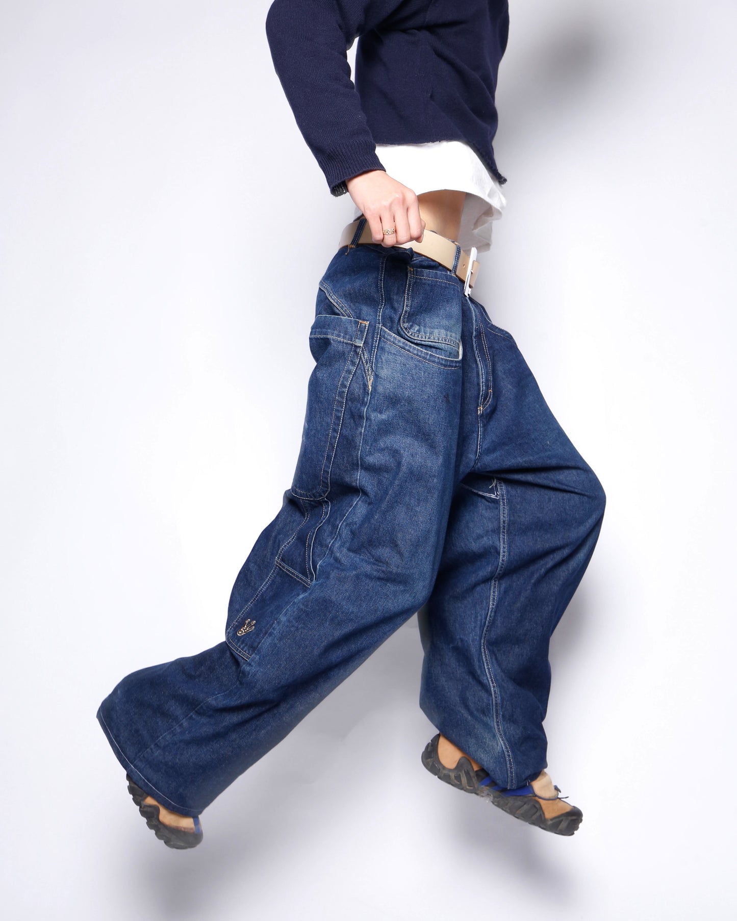 vintage 90's boom bap wide leg jeans