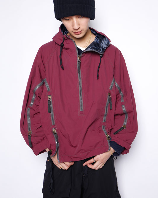 vintage 90's euro dog&dog gimmick anorack, with dog monogram liner