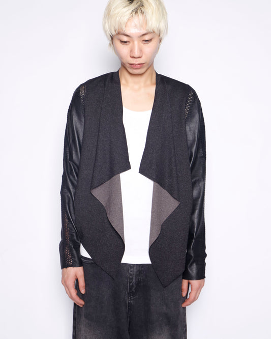 vintage lacing drape jacket