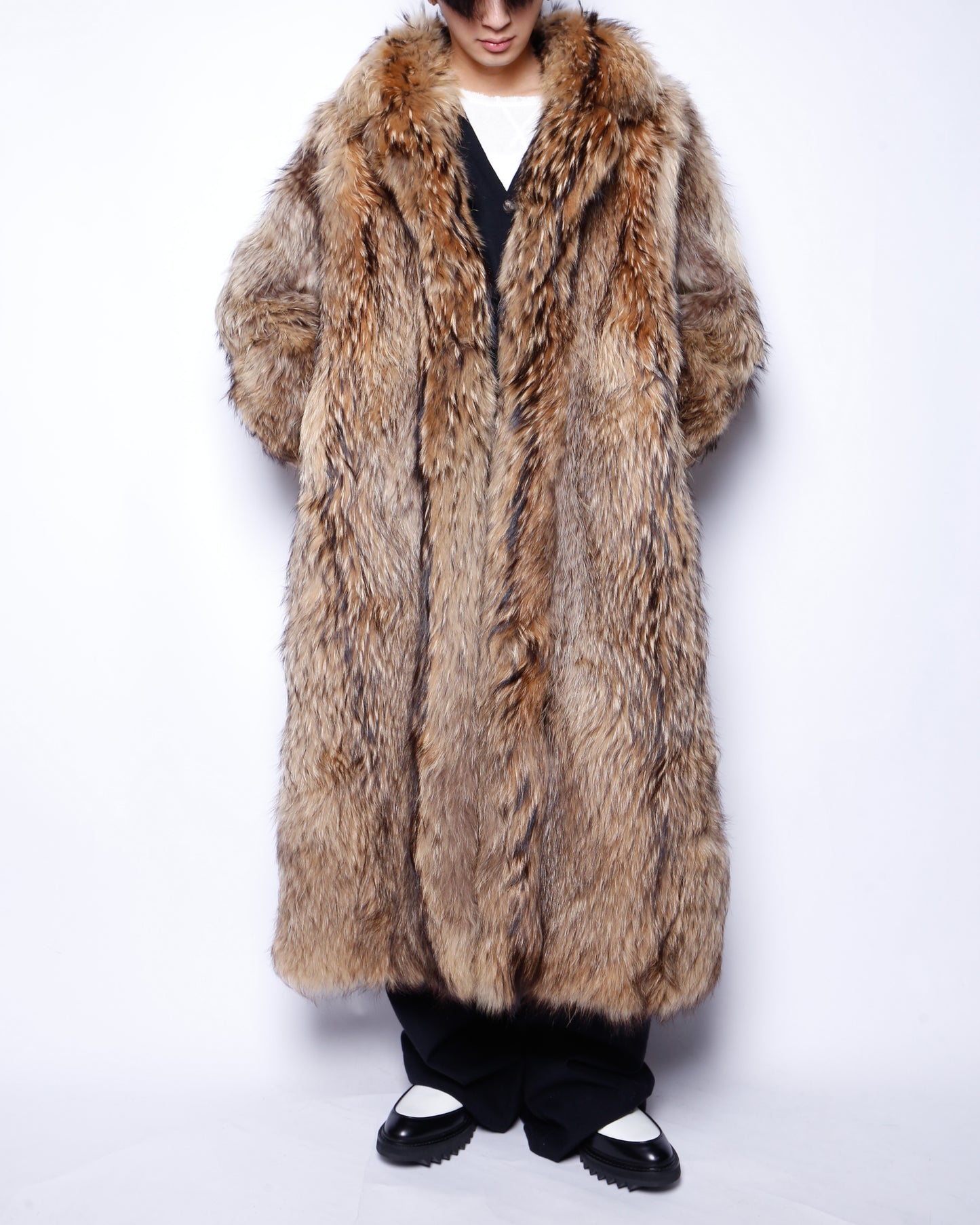 vintage luxe fox fur coat