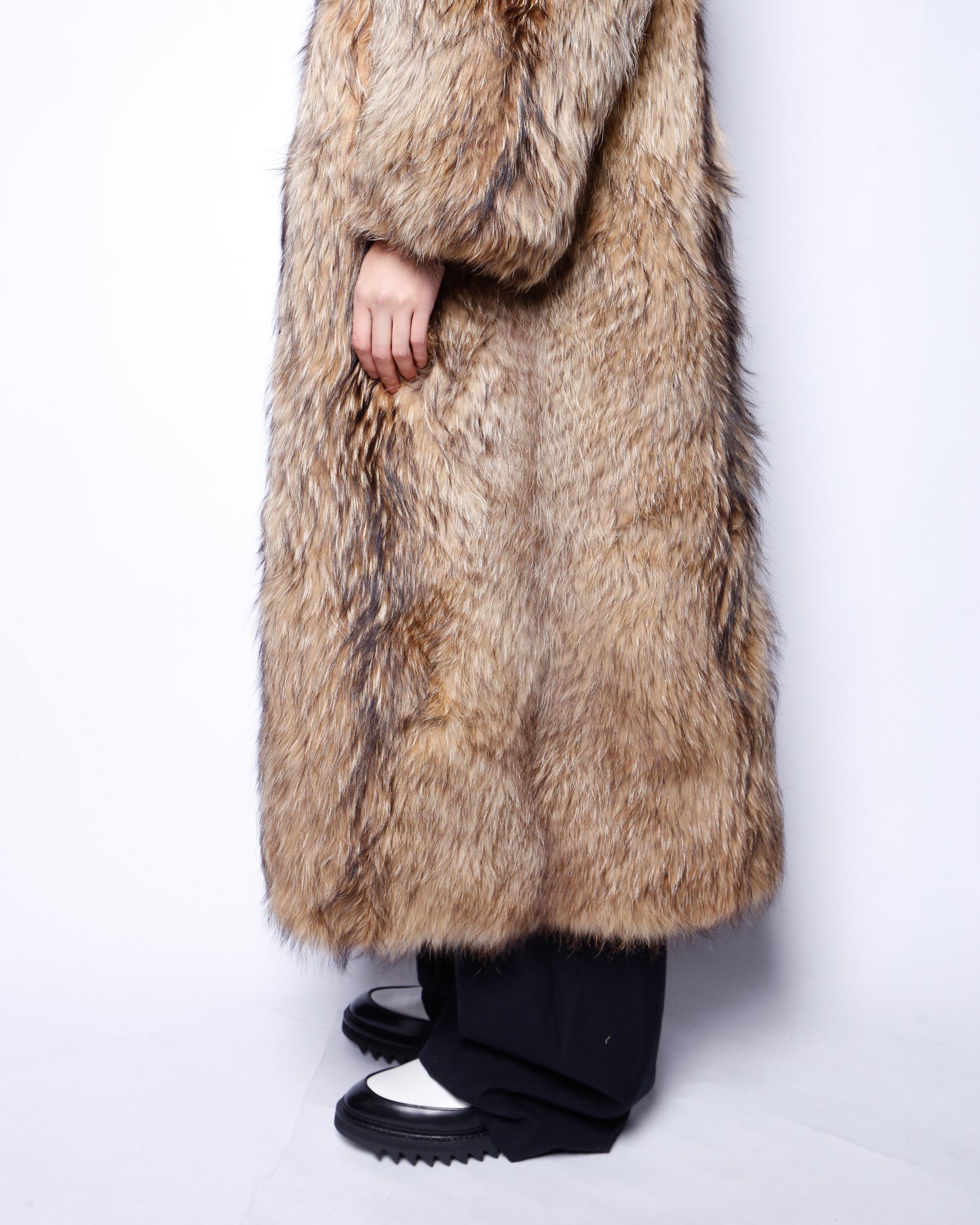 vintage luxe fox fur coat