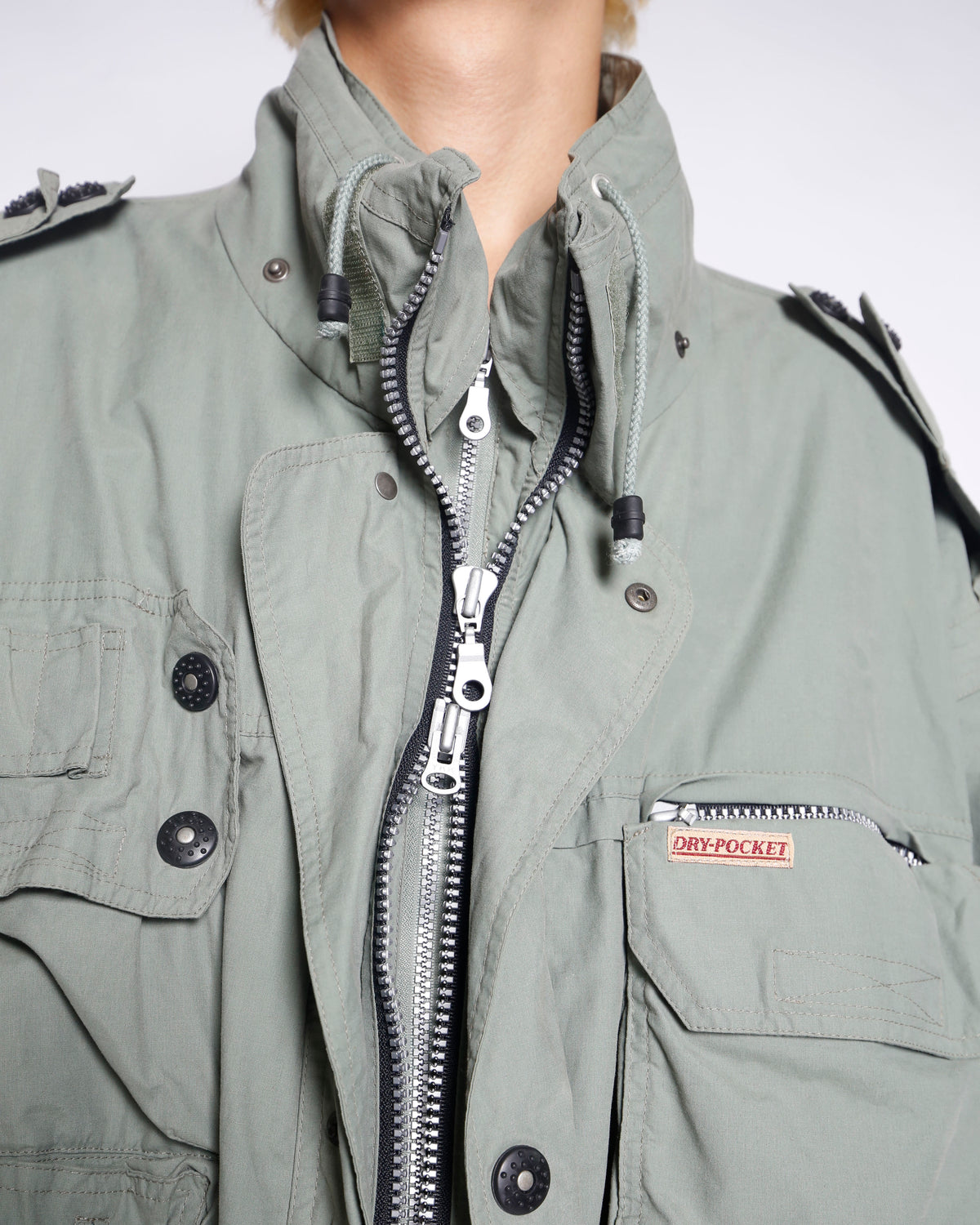 vintage schöffel gimmick utility jacket, detachable pocket/sleeve