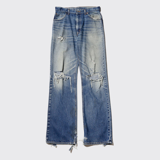 vintage 90's levi's 517 crush flare jeans