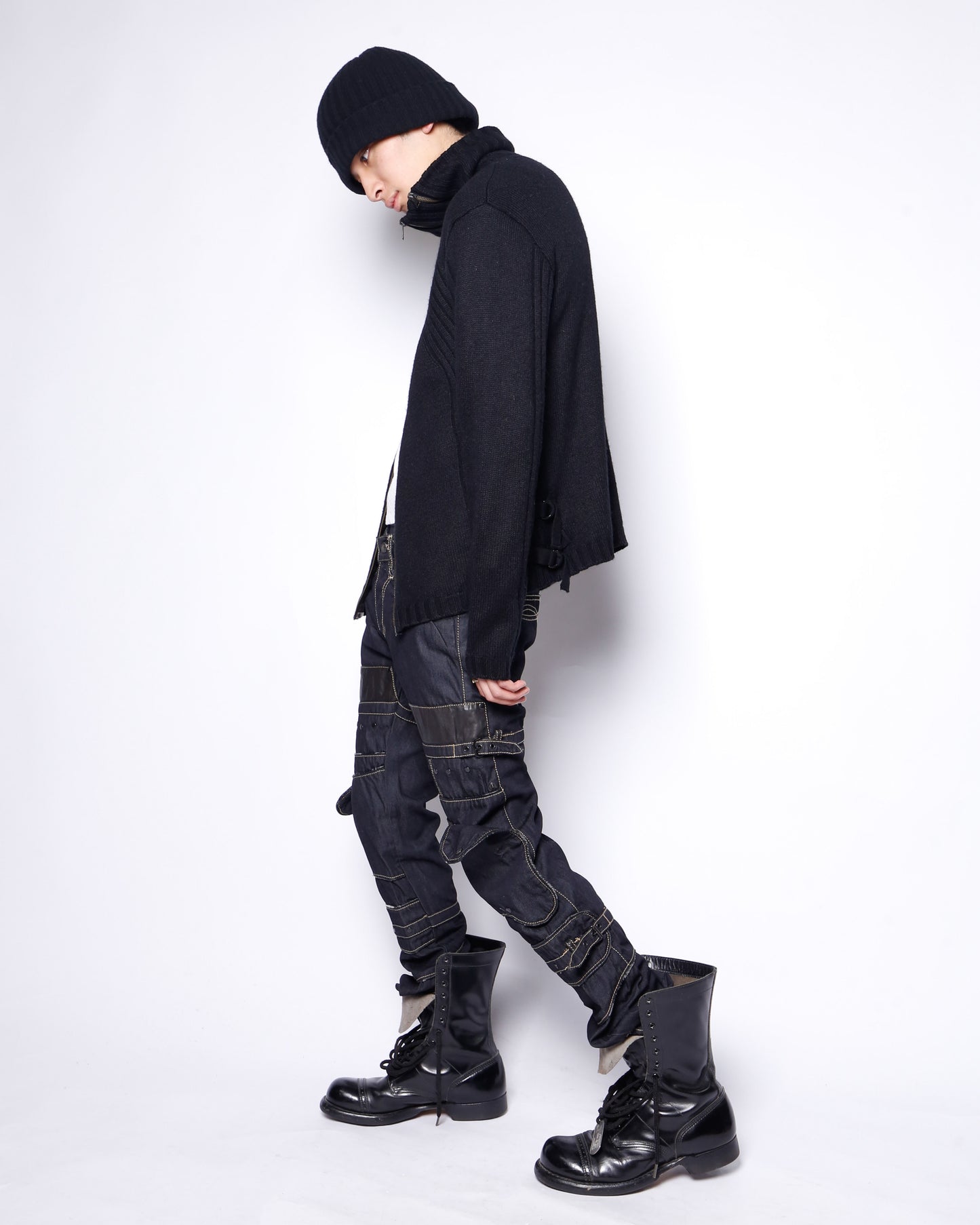 vintage waxed armor jeans