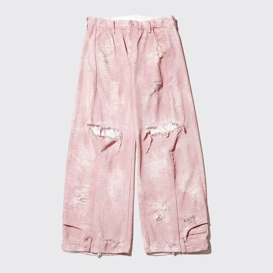 *one-off broken upside down jeans: model- dust pink