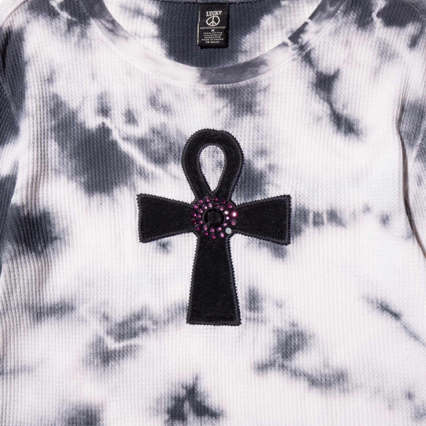 vintage ankh cross acid thermal l/s