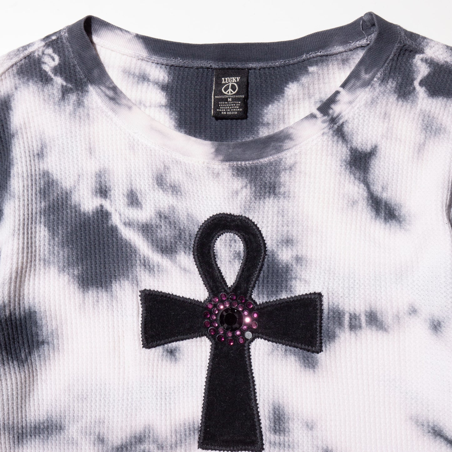 vintage ankh cross acid thermal l/s