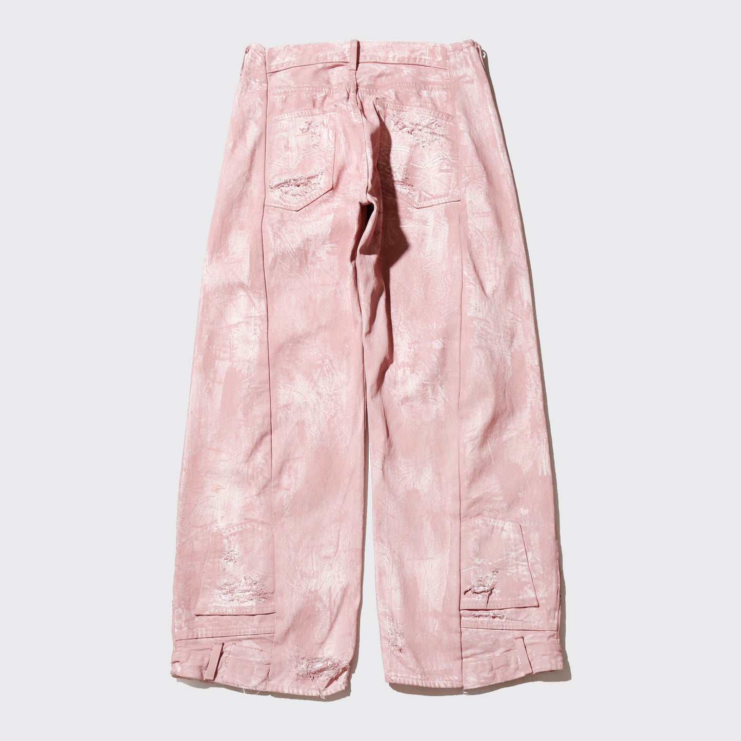*one-off broken upside down jeans: model- dust pink