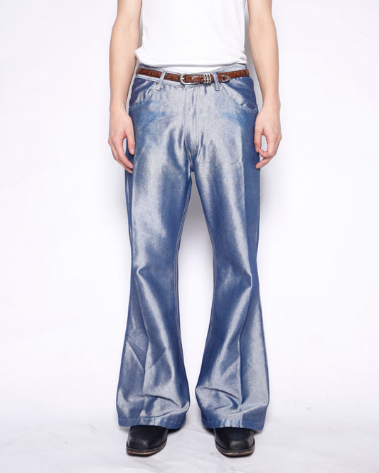 vintage 00's Eckō metalic flare jeans