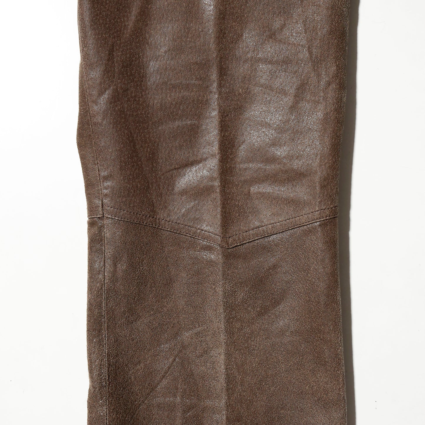 vintage 5p leather flare trousers