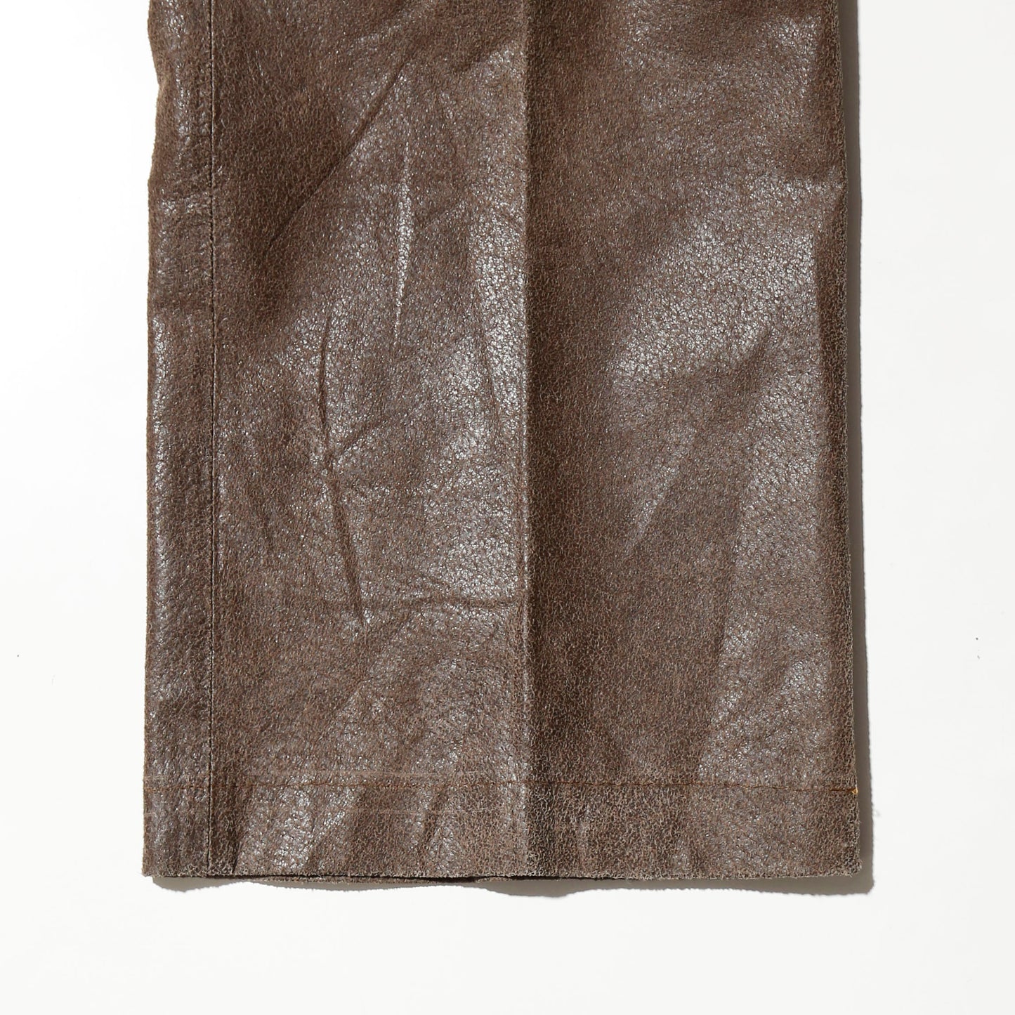 vintage 5p leather flare trousers