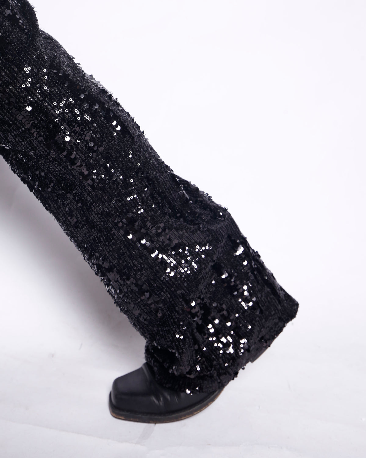 vintage low rise spangle flare trousers
