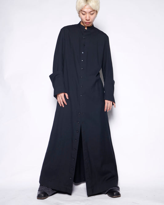 vintage super long cassock coat
