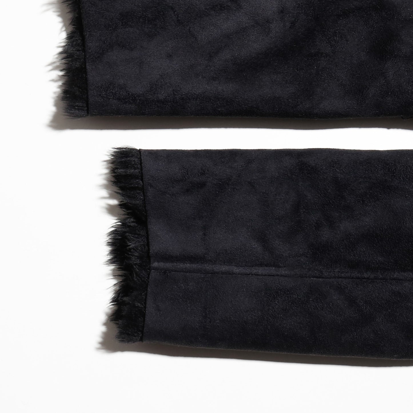 vintage belted faux fur jacket