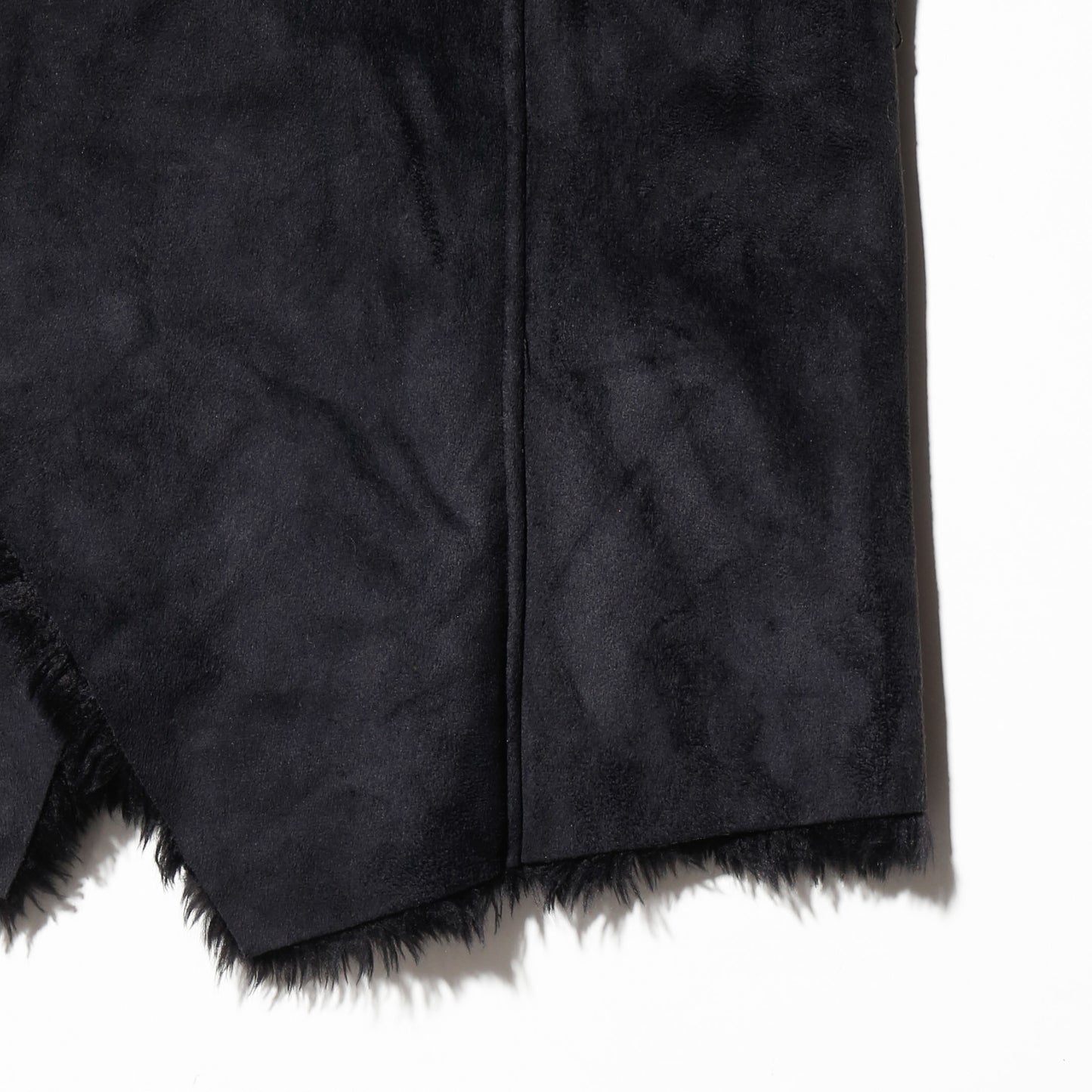 vintage belted faux fur jacket