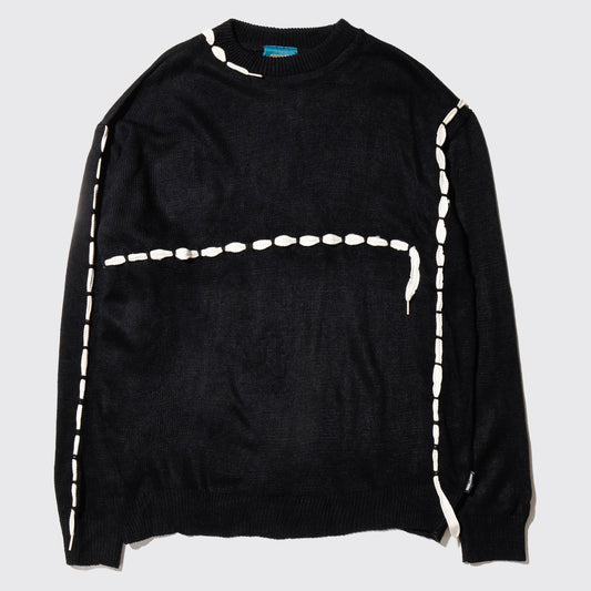 vintage shoes lace stitch sweater