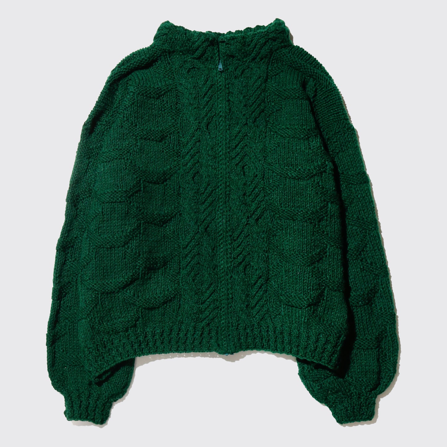 vintage chunky alan hand knit jacket