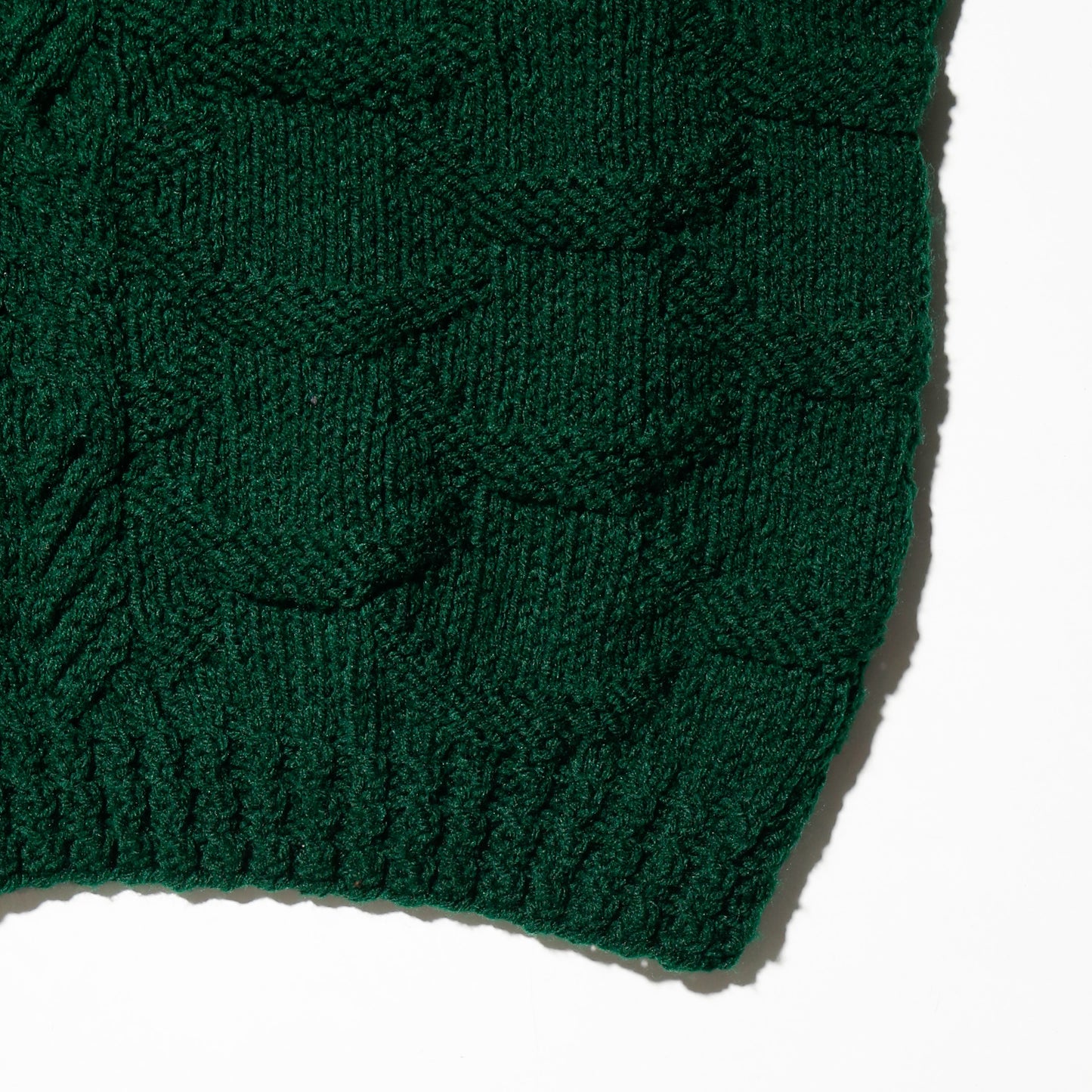 vintage chunky alan hand knit jacket