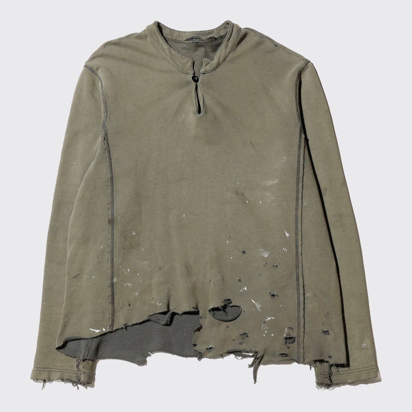 *one-off split neck broken sweat