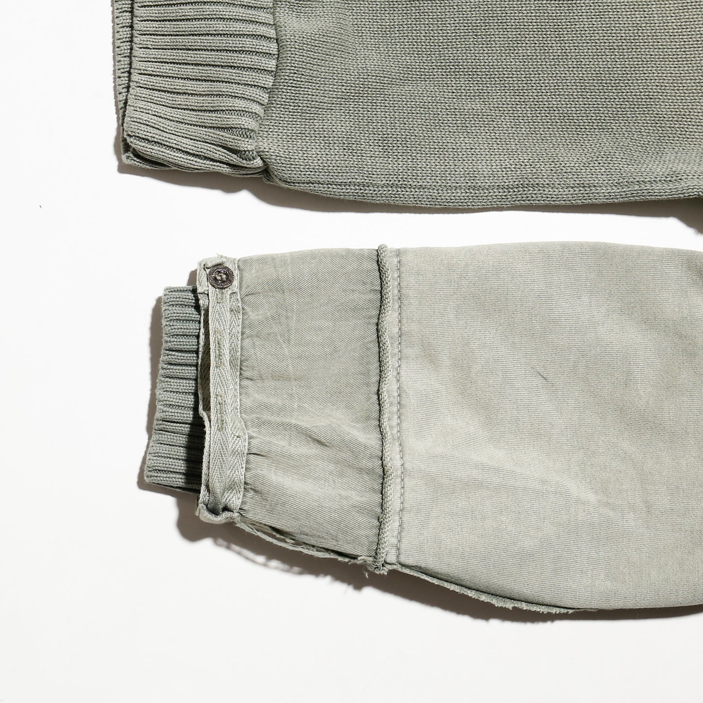 vintage hybrid half zip cotton sweater