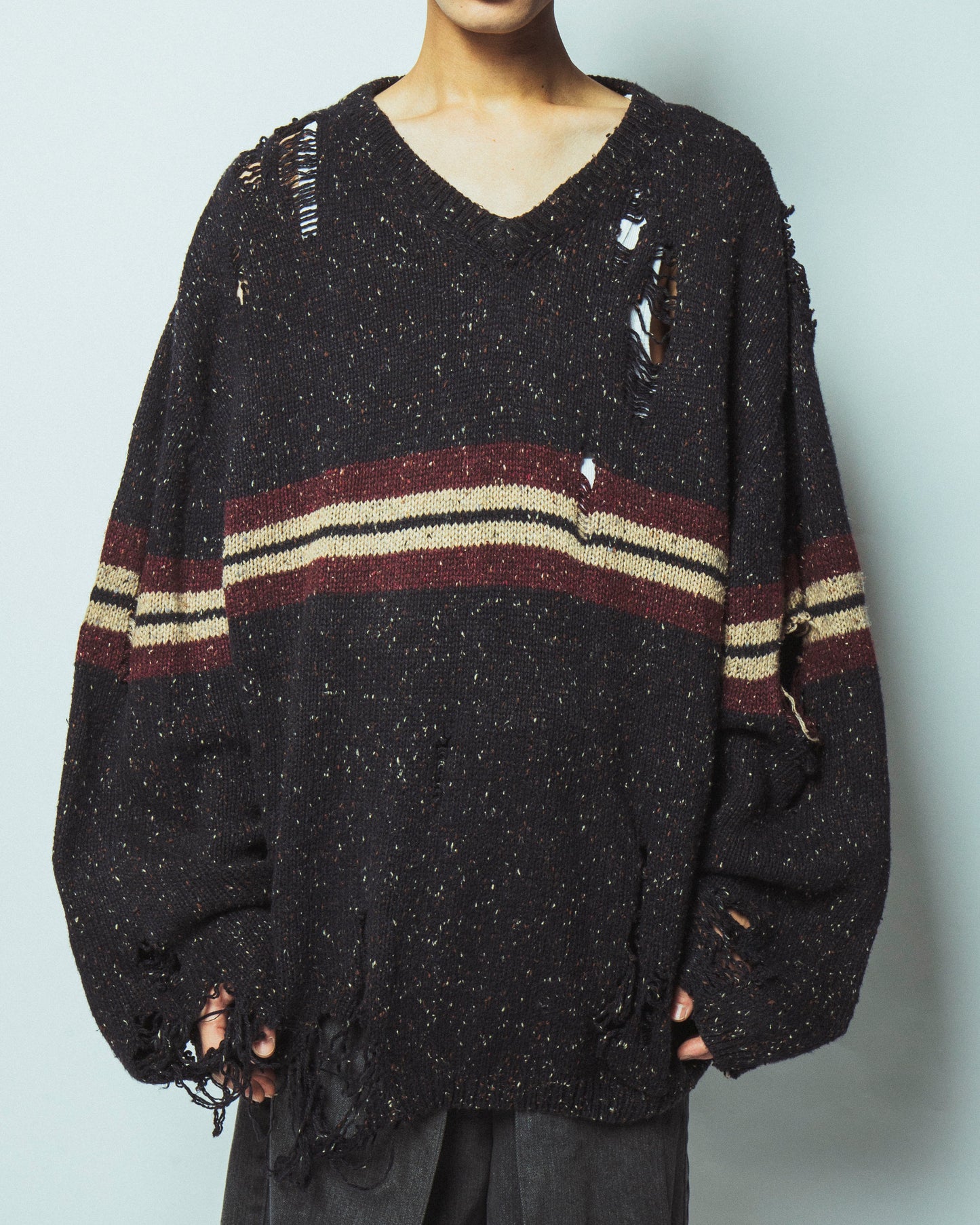 vintage line loose broken sweater , body - 90's st'jhons bay