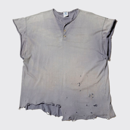 *one-off broken henry neck t-shirt