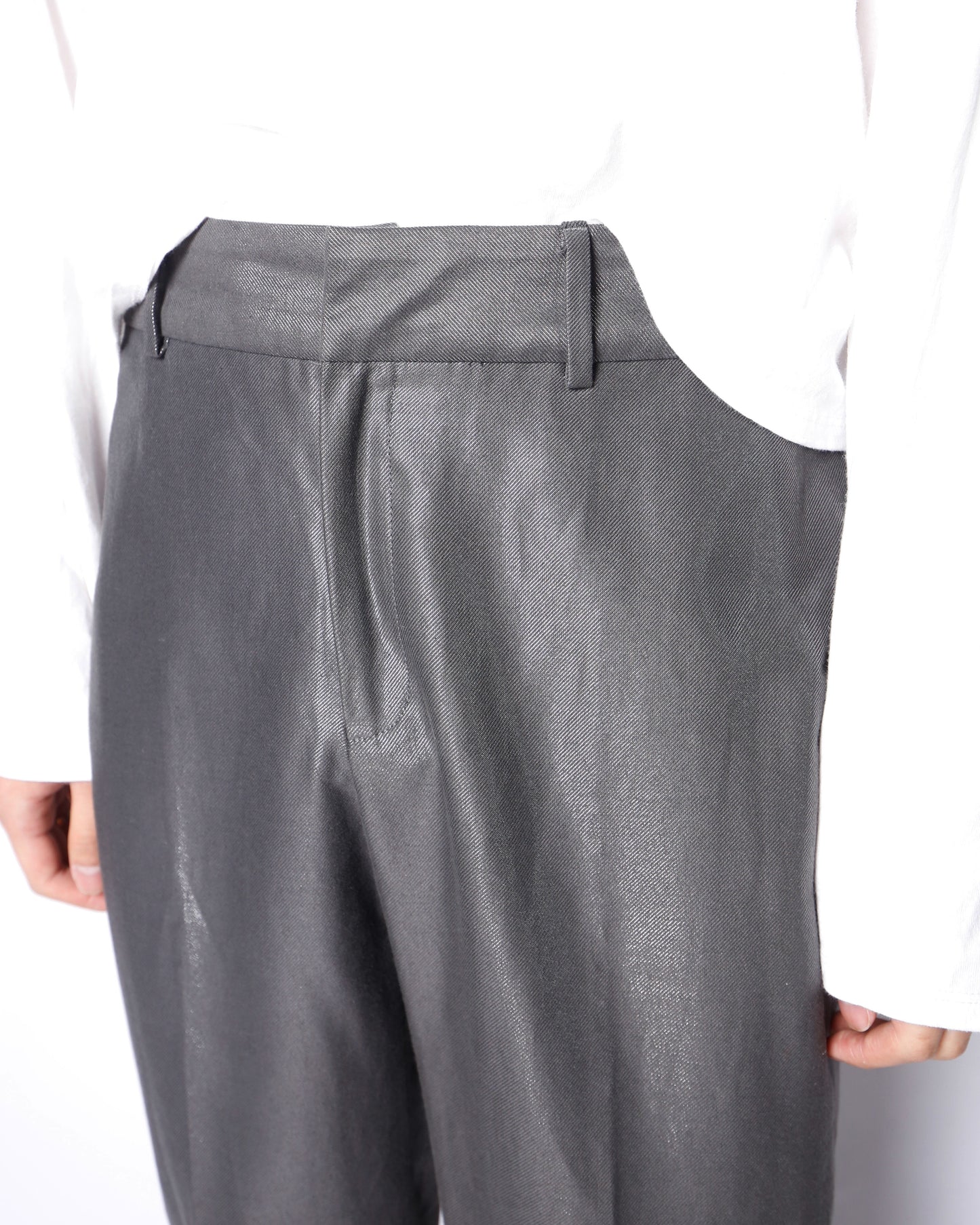 vintage banana republic low rise metalic flare slacks