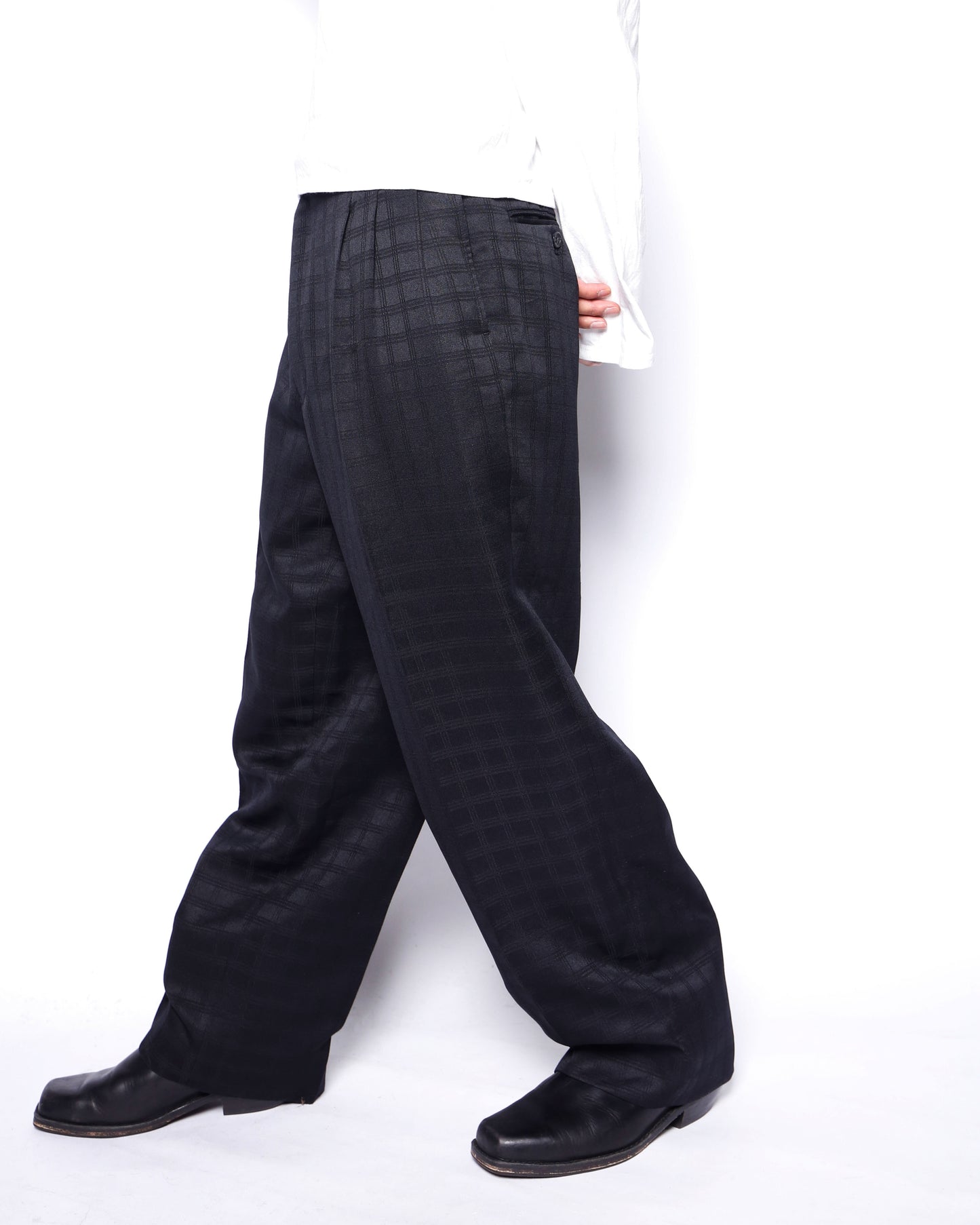 vintage hidden check zoot slacks