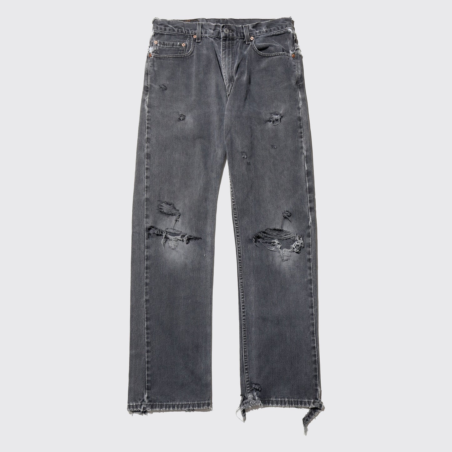 *one-off 90's levi's 505 broken jeans