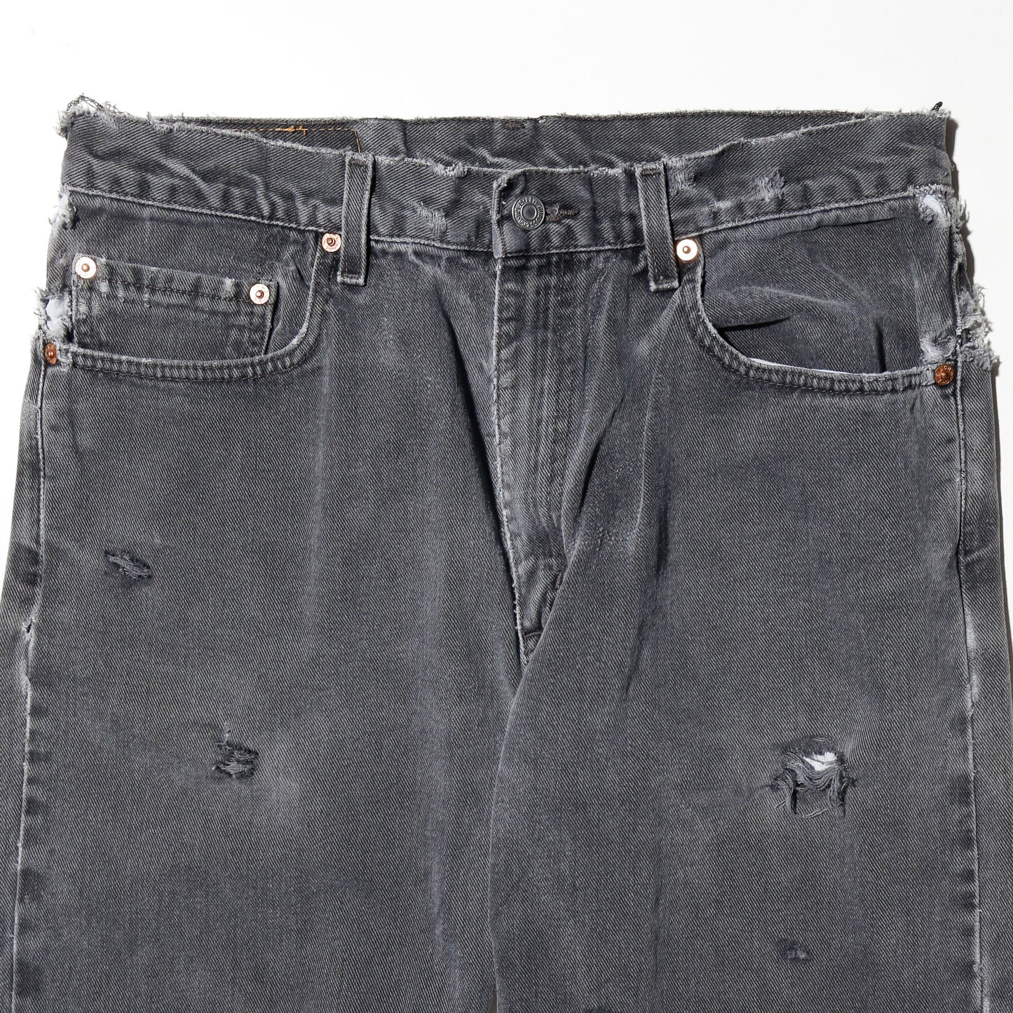 *one-off 90's levi's 505 broken jeans